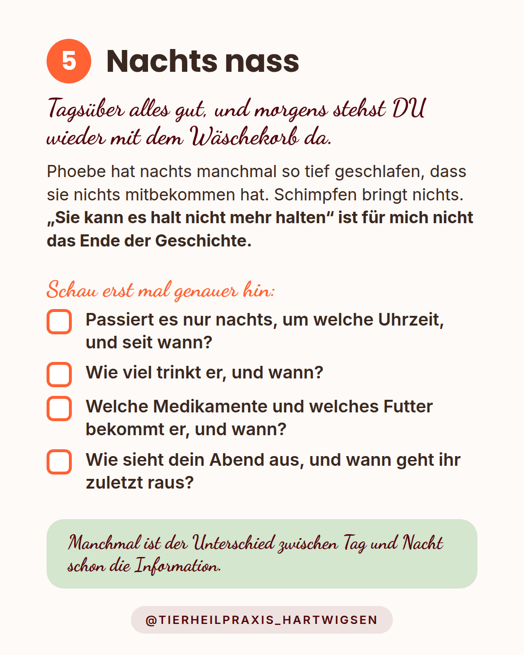 Nachts nass