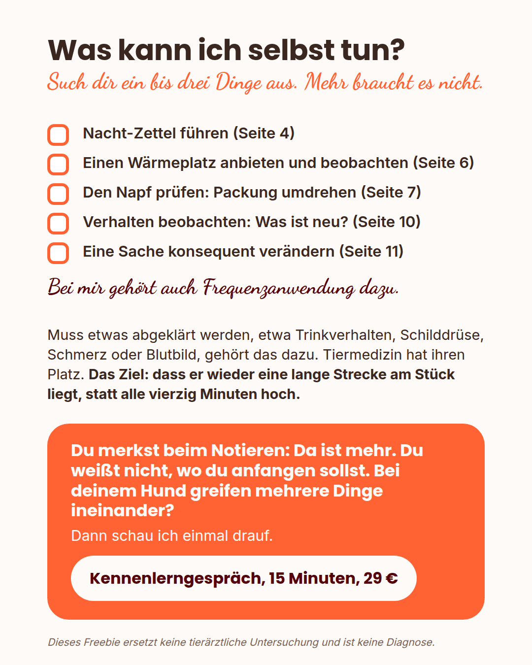 Was kann ich selbst tun? Dein Plan und das Kennenlerngespräch