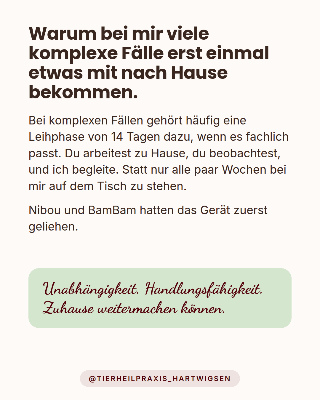 Praxis und Leihphase