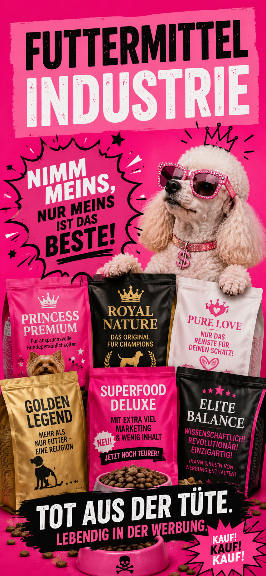 Hundefutter Tod aus der Tüte